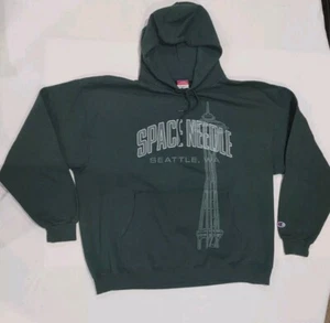 Champion SPACE NEEDLE - SEATTLE WASHINGTON Hoodie Sweatshirt Adult Size XXL 2XL - Picture 1 of 8