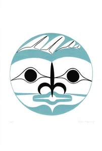 Sun Ben Houstie Art Card Heiltsuk Nation Bella Bella Native - Picture 1 of 2