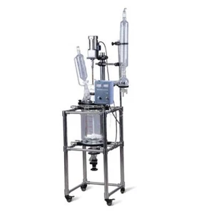 10L Dual Jacketed Glass Reactor for Synthetic Reaction Lab Reactor 110V 60HZ - Picture 1 of 11