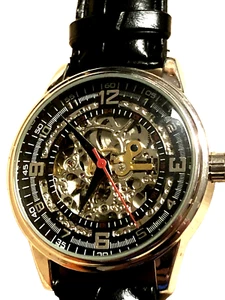 Akribos Mens Watch Automatic Chronograph Water Resistant Open Face High End - Picture 1 of 2