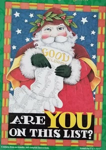 Christmas Daisy Kingdom Iron-On Transfer The Good List - Picture 1 of 3