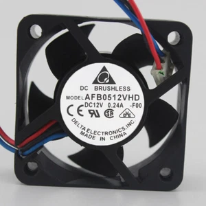 1X Cooling Fan AFB0512VHD for Delta 5cm 50*50*20mm 12V 0.24A 3pin Server Cooler - Picture 1 of 4