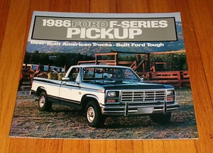 Original 1986 Ford F-Serie Pickup Verkaufsprospekt Katalog F-150 F-250 F-350 - Bild 1 von 2