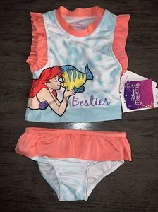 Disney Princess The Little Mermaid Swim Bikini 2 Piece NWT - Picture 1 of 4