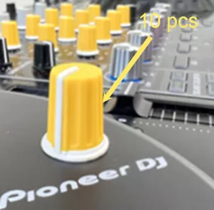 10Pcs Pioneer DJ Mixer DJM250 500 300 600 700 350 400 450 250MK2 EQ Knob Cap - Picture 1 of 1