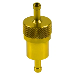 8mm 5/16" Billet Aluminium Inline Gas Fuel Filter Universal ty - Picture 1 of 5