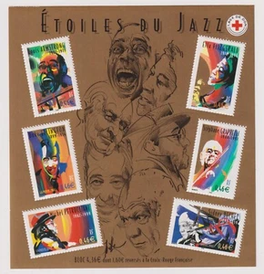 Mint S/S Jazz Stars Music 2002 from France  avdpz - Picture 1 of 1