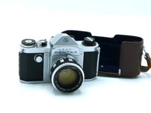 Asahi Pentax K " KING " Film Camera Auto Takumar Zebra 55mm F/1.8 Lens - Picture 1 of 7