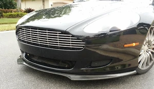 Aston Martin DB9/ Volante  2004-2011 lineaTesoro Front Lip Spoiler NEW FRP Black - Picture 1 of 7