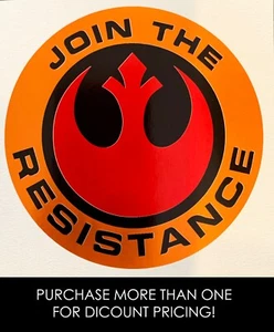Star Wars Join The Resistance Decal - Picture 1 of 3
