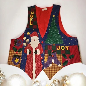 Handgefertigte Weihnachten Multi-Themen Weste Santa Noel Joy Tree von Sally Getchell - Bild 1 von 15