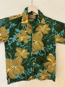 Vintage Quicksilver men’s   Hawaiian Shirt Xs Cotton W/ Free Ship Vacation Wear