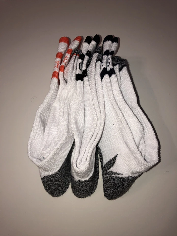 Calcetines Crooks & Castles Blanco Gris Color Patrón Malezas Nuevos Nunca Usados X3 Pares Foto 1 de 4