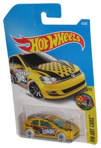 Hot Wheels HW Art 6/10 (2015) Yellow Volkswagen Golf MK7 Toy Car 16/365 - Picture 1 of 1