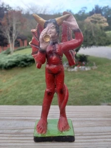 Figura de cerámica vintage del diablo alado Halloween - Imagen 1 de 13