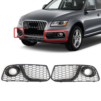 Подходит для Audi Q5 2013-2017 пара глянцевых противотуманных фар решетка радиатор сотовый бампер - Изображение 1 из 4