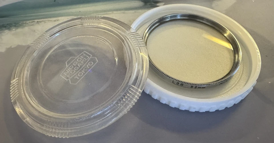 Nikon 52mm L38 UV Glass Filter Chrome Ring in case - Skylight UV Haze Protection - Image 1 of 1