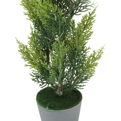 Lighted Cypress Tree Decor USB Powered LED Mini Light Up Table Centerpiece Simul - Image 1 of 4