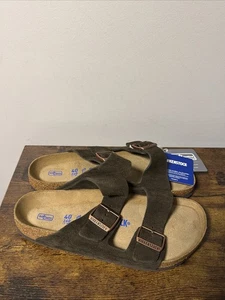 NEU Birkenstock Arizona BS Damen 9, Mokka Braun (Mokka) Wildleder Leder Sandalen - Bild 1 von 8