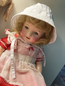 White Doll/ Baby Bonnet - Picture 1 of 6