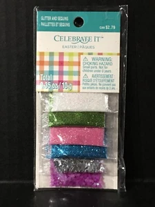 Easter Glitter & Sequins .35 Oz Stars Craft New - Picture 1 of 2