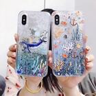 For Various Phone Hot Quicksand Liquid Glitter Bling Soft Case Cover Back Cute