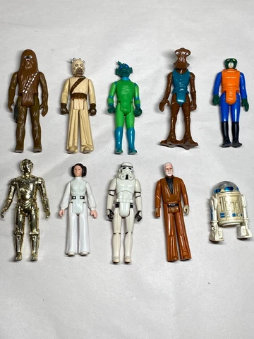 Vintage Star Wars Kenner Action Figures lot of 10 original 1977 1978 Cover