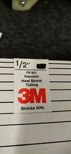 3M FP-301 black heat shrink tubing 1/2" X 5 ft.