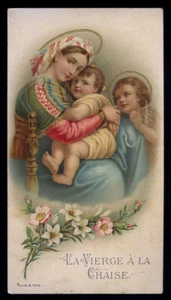 santino cromo-holy card ediz. A.&M.B. MADONNA DELLA SEGGIOLA - Bild 1 von 1