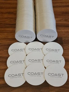250/500 Pieces Disposable Paper Coast Coasters 3.5" Diameter - Picture 1 of 3