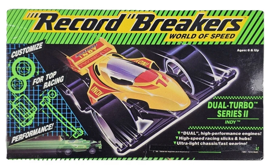 Hasbro Indy Dual Turbo Series 2 Record Breakers World of Speed 1989 - Image 1 of 1