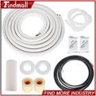 Findmall Mini Split Heat Pump Install Kit 1/4" & 3/8" Copper Line 25 Ft Kit