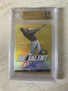 Coby Mayo #/10 Leaf Valiant. The Talent Gold Rookie Auto Orioles. BGS 9.5/10 - Bild 1 von 2