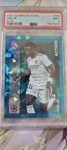 2021-22 Topps Merlin's Heritage 97 UCL Action 16/49 Vinicius Junior PSA9 MINT - Picture 1 of 3