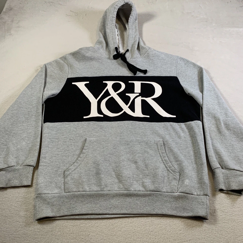 Young Reckless Hoodie Mens Medium Gray Pullover Street Wear Sweatshirt Cotton - Image 1 of 4