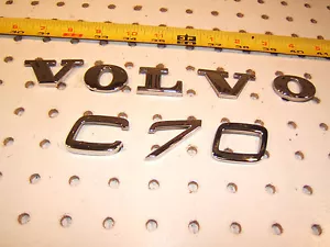 Volvo 1998 C70 Coupe rear deck lid VOLVO C70 Plastic Chrome 1 set of 2 Emblems - Bild 1 von 12