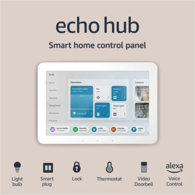 Echo Hub | 8” Smart Home Control Panel with Alexa | Compatible with Thousands of - Image 1 of 4