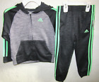 NWT Boys 4 ADIDAS 2 Pc Set Outfit Pants and Zip Front Jacket w/ Hood NWT