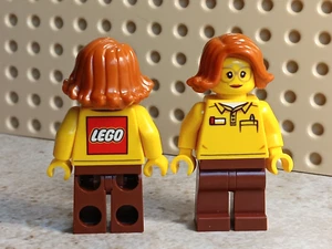 LEGO Girl Glasses Figure Polo LEGOLAND Store Female Future Summer Job LOVE - Picture 1 of 1