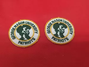 2er Set VINTAGE NOS GEORGE MASON UNIVERSITY PATRIOTS NCAA COLLEGE TEAM PATCH - Bild 1 von 7