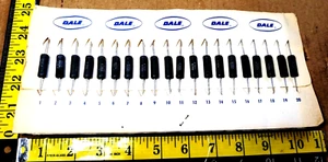 (20) VINTAGE DALE RESISTORS - 4.87Ω 91637 J RWR7 4S 4R87 FM 8025 A- NOS - Picture 1 of 4
