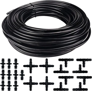 Tubo di irrigazione da giardinaggio da 20 metri, tubo in PVC da 4/7 mm, sistema - Foto 1 di 7