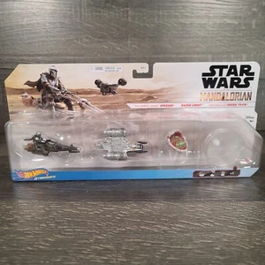 Hot Wheels Star Wars Starships: The Mandalorian Die-Cast 3 Vehicle Set New - Picture 1 of 11
