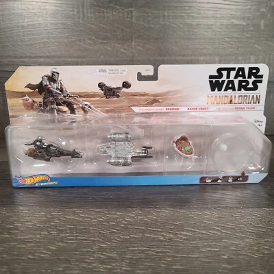Hot Wheels Star Wars Starships: The Mandalorian Die-Cast Juego de 3 Vehículos Nuevo Foto 1 de 4