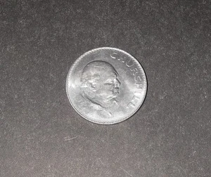 Coin UK Commemorative 1965 Queen Elizabeth ll British Crown Winston Churchill. - Picture 1 of 3