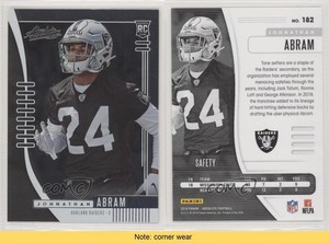 2019 Panini Absolute Rookie Johnathan Abram #182 Rookie RC