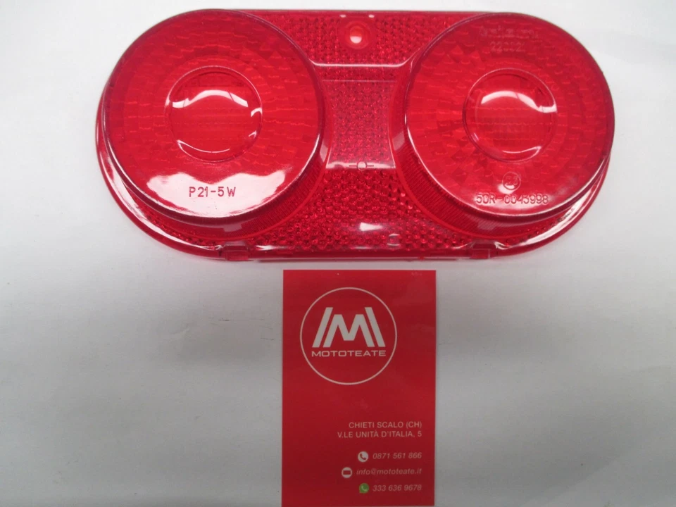 VETRO FANALE POSTERIORE ORIGINALE  APRILIA  AF1 SINTESI RED ROSE 50 125 - Immagine 1 di 1