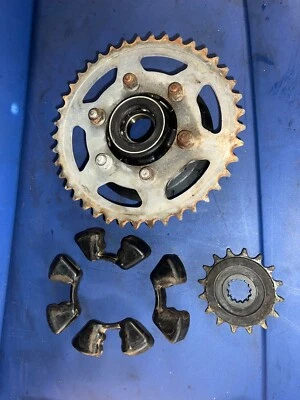 2002 2003 Kawasaki Ninja ZX9R ZX9 ZX 9 9R 900 cubo dianteiro traseiro roda dentada engrenagem Cush - Imagem 1 de 4