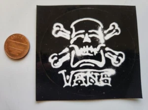 VANS skateboard snowboard BMX surf Skull & Crossbones Sticker New Old Stock - Picture 1 of 1