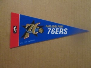 Mini pennant basket NBA Philadelphia 76ers vintage circa 2002 logo squadra - Foto 1 di 1